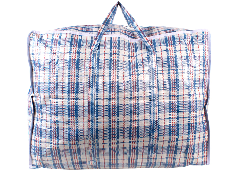 (image for) 2472 BLUE CHECK LARGE LAUNDRY BAG